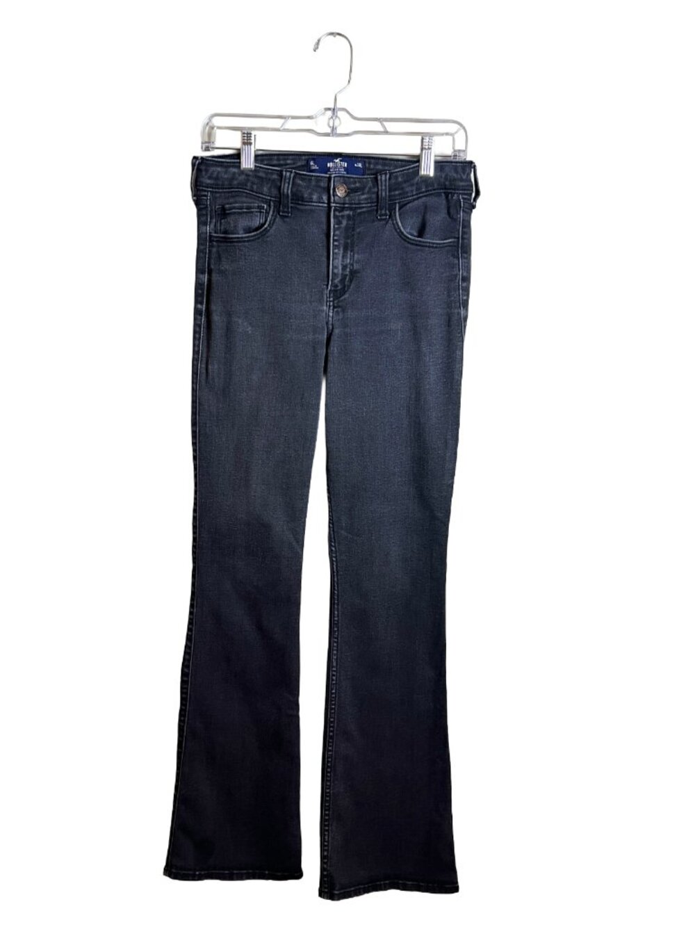 Hollister Mid-Rise Bootcut Jeans Black Soft‎ Stretch 6L
